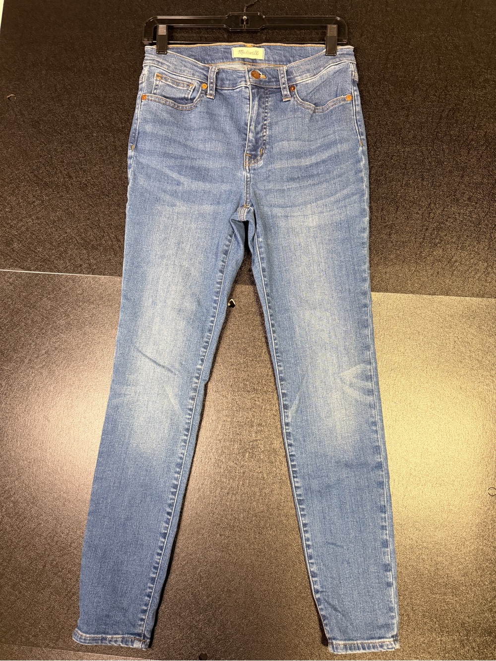 Madewell 9” Mid-Rise Light Blue Skinny Jeans